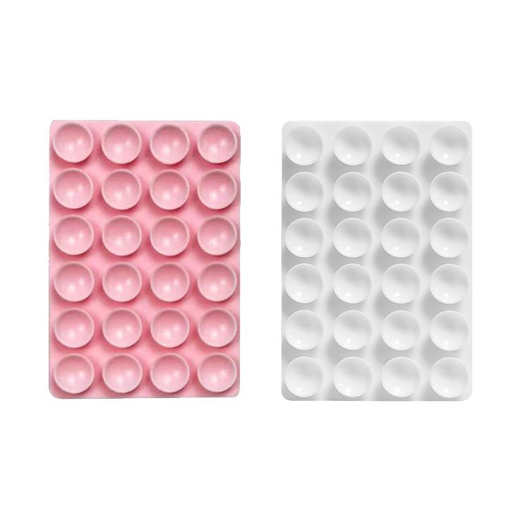 2 Pack Silicone Suction Phone Case Mount, Silicon Adhesive Smartphones Stand Sticky, Non Slip Suction Cup, Hands-Free Phone Accessories Holder for Selfies and Videos