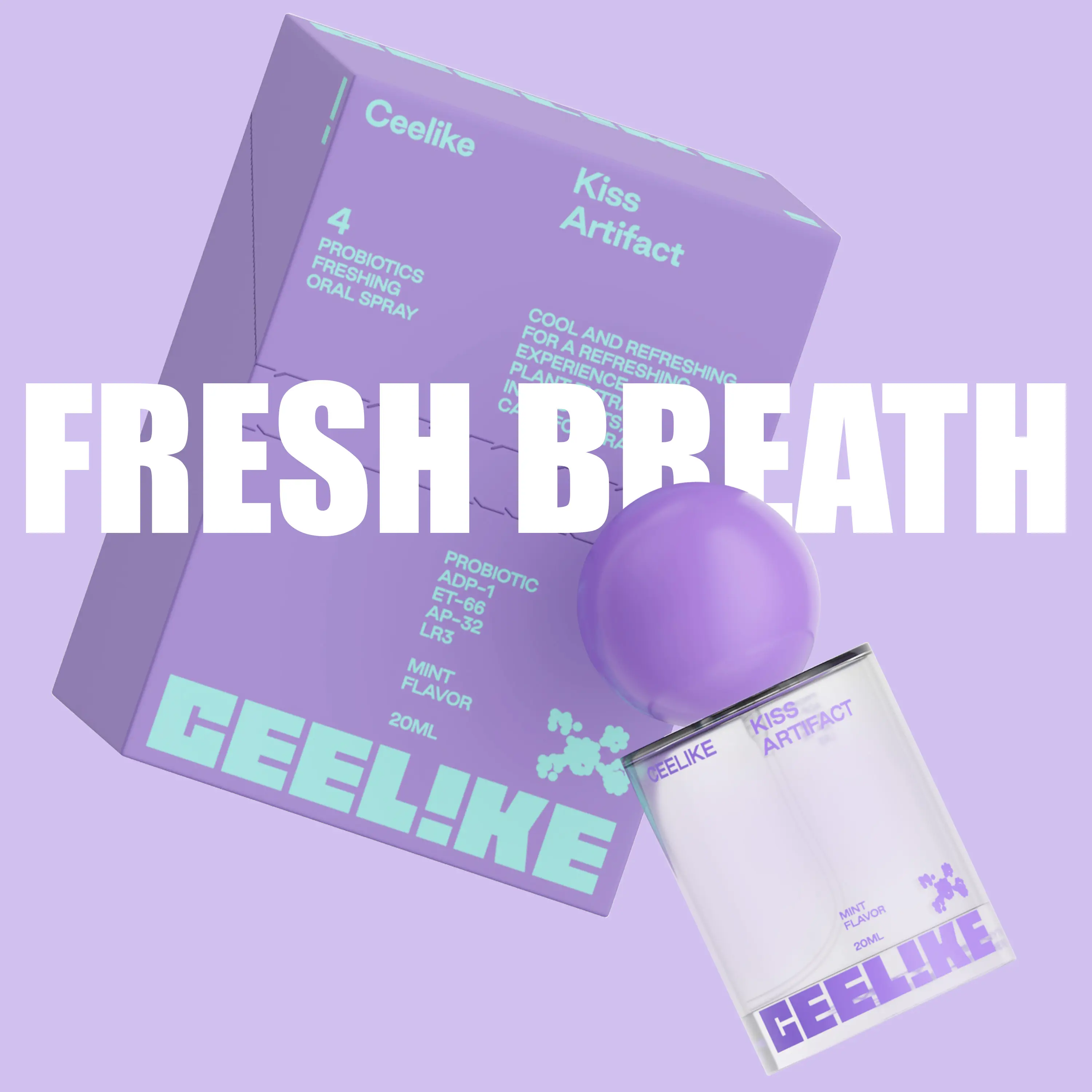 CEELIKE Oral Spray (20ml) - Daily Minty Fresh Breath, Sugar-Free Oral Care, Portable, Long-Lasting Effect, Self Care Products
