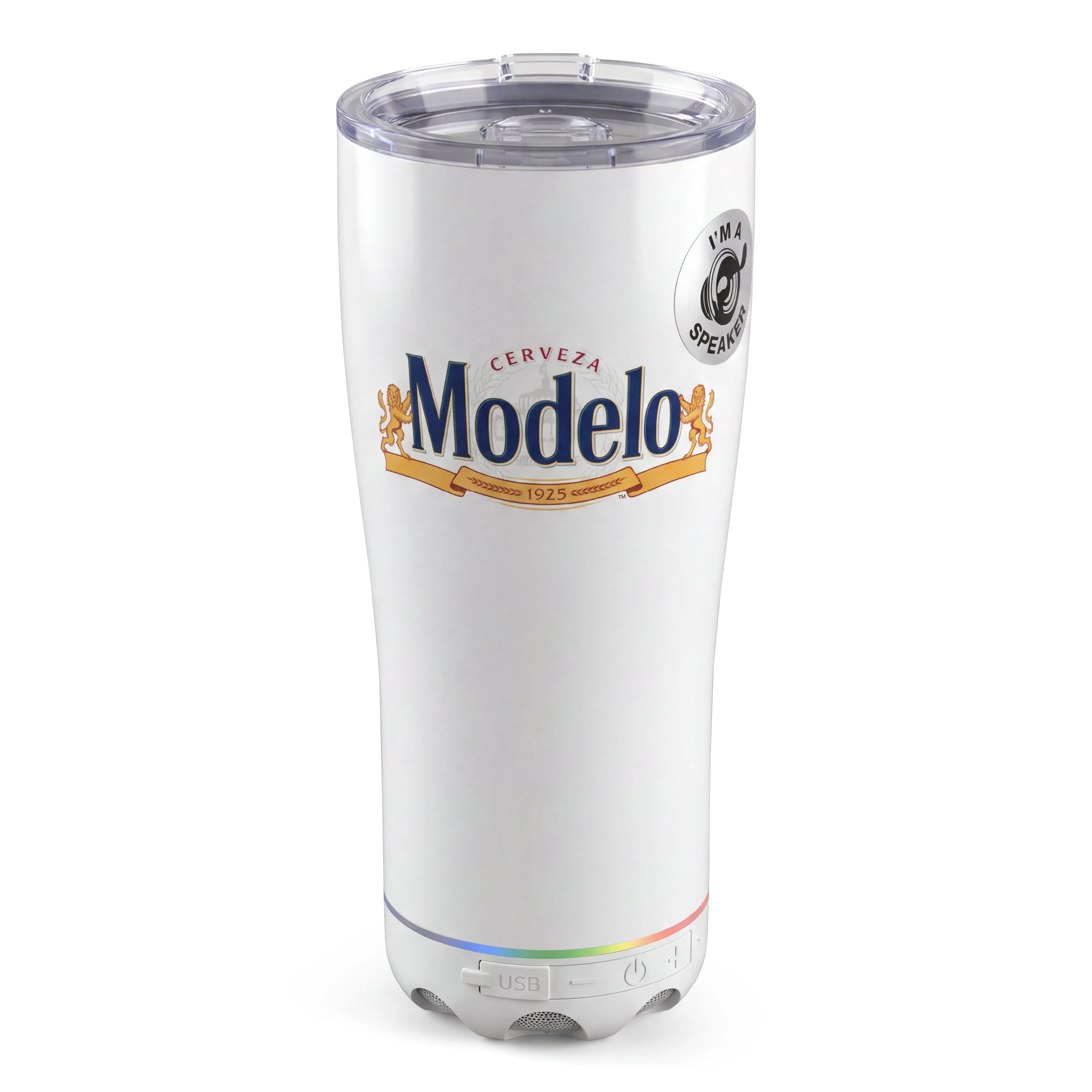 Insulated Bluetooth Speaker Tumbler, Portable Wireless Audio Device with Sound Upgrade for Beach Music Enjoyment