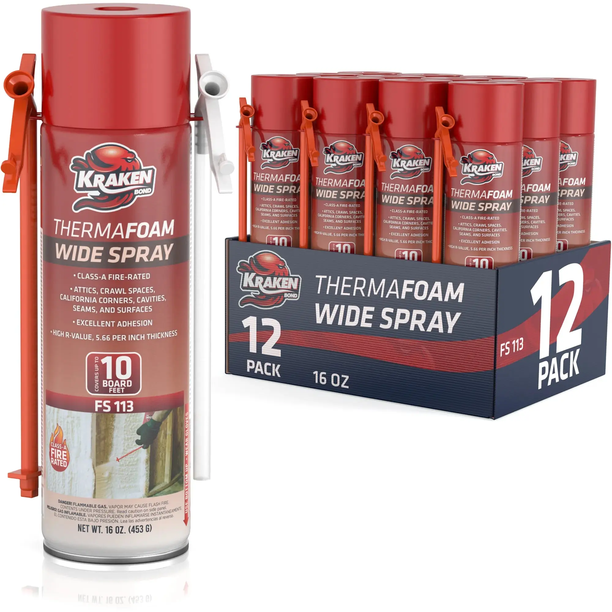 ThermaFoam Wide Spray Insulation Foam - Expanding Polyurethane Foam Sealant