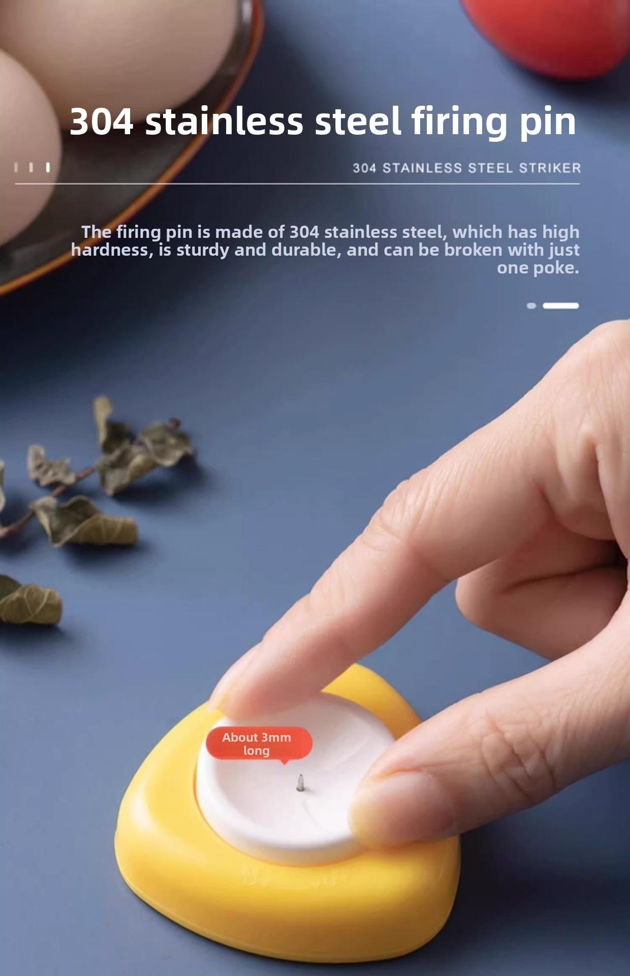 Kitchen Egg Hole Puncher Anti-burst Design for Boiled & Steamed Eggs Multifunctional Household Tool Compact Practical Easy to Use