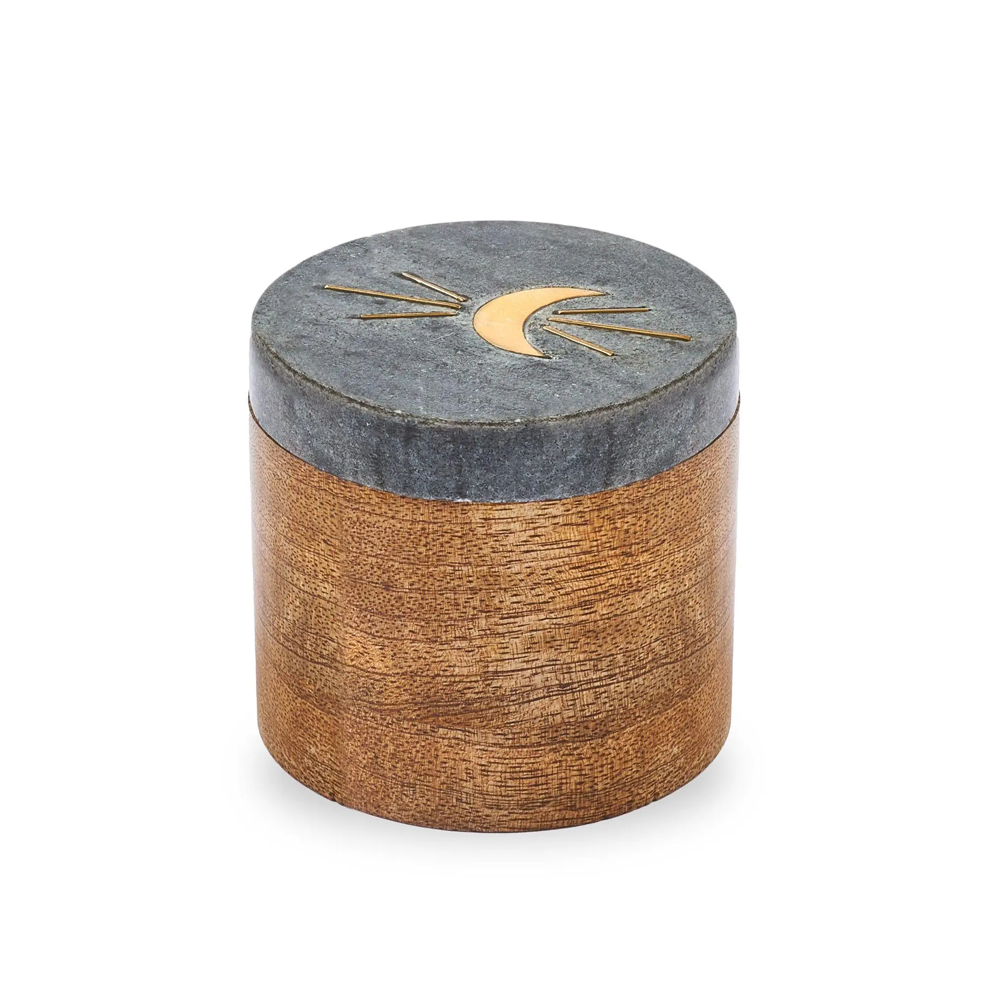 Indukala Moon Round Keepsake Box