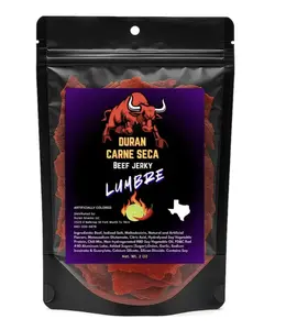 HOT 2026!! Tizon Lumbre Carne Seca - Spicy Fuego Beef Jerky Snack, Premium Mexican-Style Dried Beef, 2oz Resealable Pouch, No Added Hormones, USA Made