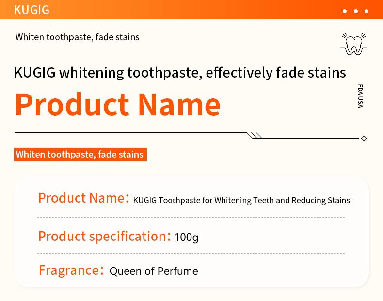 KUGIG Fresh Breath Toothpaste for Bad Breath – Fluoride-Free Whitening Toothpaste for Sensitive Teeth, Mint Flavor Helps Reduce Odor Causing Buildup and Supports Long Lasting Breath Freshness