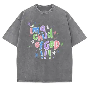 I'm A Child Of God Unisex T-Shirt, Christian t shirts, Vintage 90s Graphic Tee, Gift Top Womenswear Cotton Mineral Color