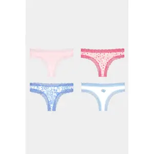 Pastel Core Thong 4 Pack