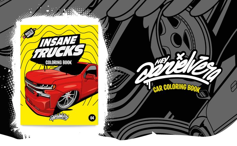 Insane Trucks Coloring Book: Fun pickups trucks adventure with 60 coloring pages for kids & teens Ages 6-18 for stress relief and relaxation