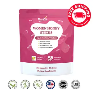 SHE-Lajit Honeysticks | Shilajit for Women - Shatavari & Saffron for hormonal Balance & Energy | Tasty Shilajit Honeysticks with Pure Himalayan Shilajit | 30 Sticks