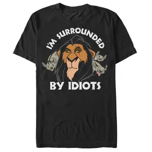 Men's Lion King Scar Surrounded by Idiots T-Shirt