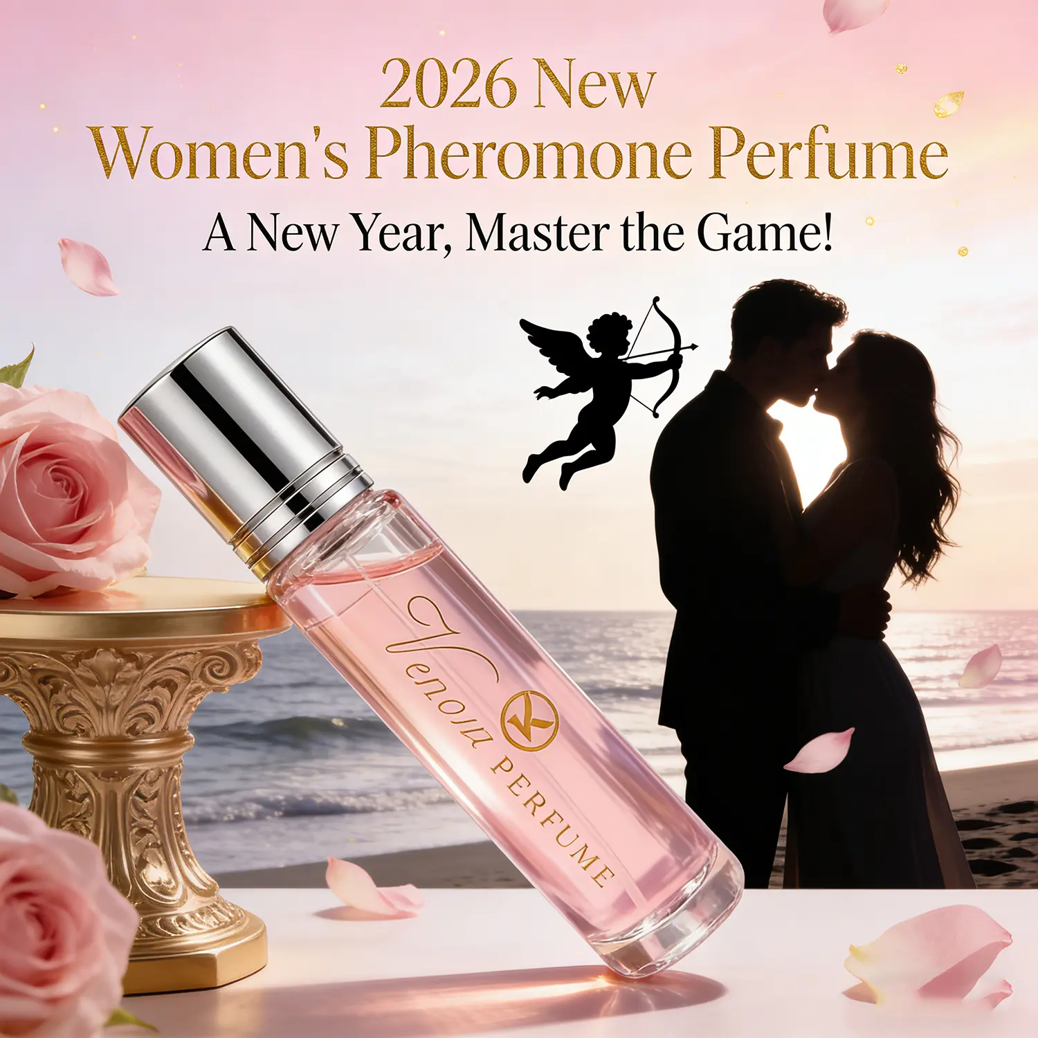 2026 New Valentine’s Day Essential Women’s Pheromone Perfume - Nontoxic Atomizer Fragrance with Potent Pheromones, Long-Lasting Floral-Fruity-Woody Aroma, Ideal for Enhanced Intimate Nights, Pheromones Perfume Women, Lasting Aroma
