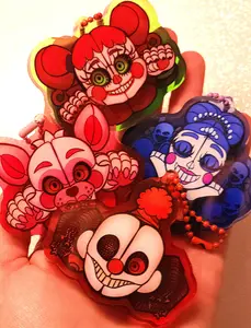 FNAF, Five Nights At Freedy  Jumpscare Charms Acrylic Keychain
