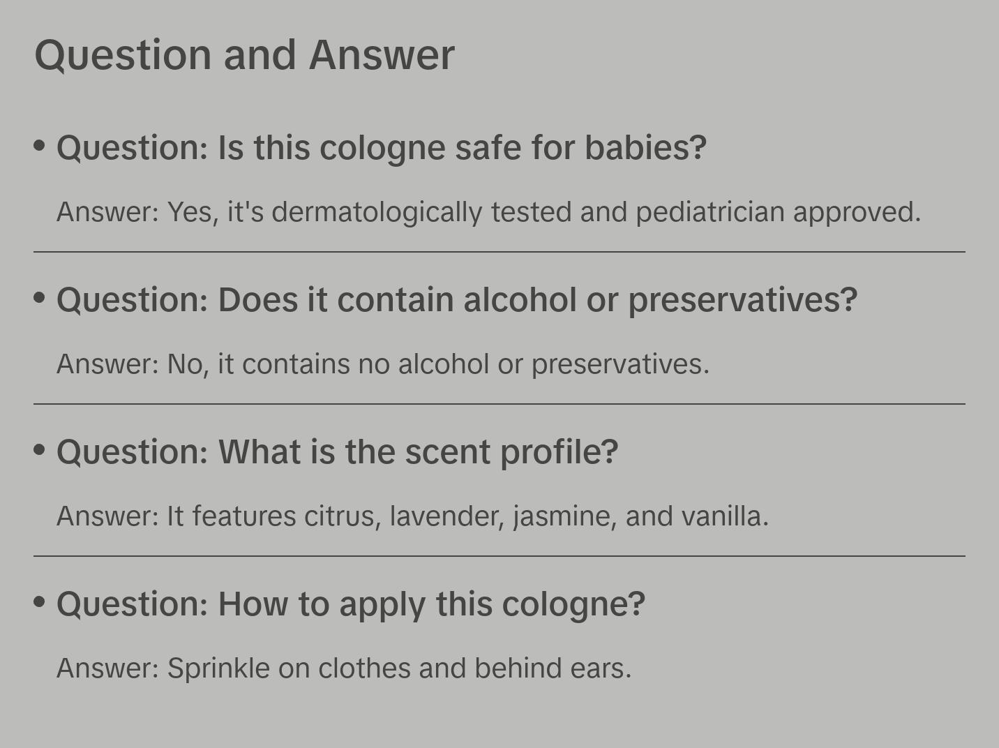 Natura Baby Cologne and Moisturizer - After Shower Care Natura Baby Cologne and Moisturizer - After Shower Care