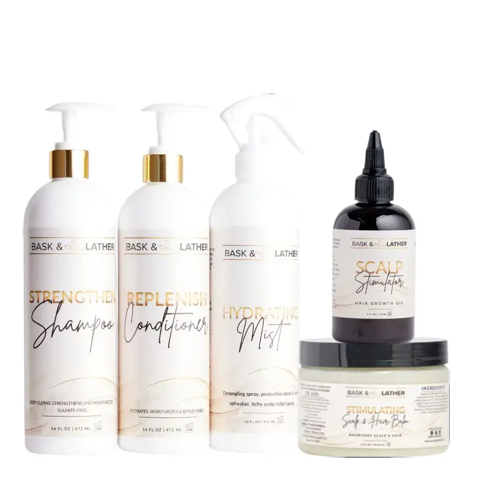 XL Cleanse and Growth Bundle - For Moisture & Hydration Cleanser Conditioner