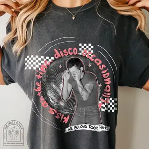 Kiss All the Time. Disco, Occasionally T-Shirt. Kattdo Shirt. Kissco Tee. Harry Styles Inspired.