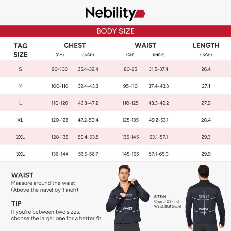 Nebility Men's Compression Long Sleeve Shirt with Reflective Strip Quick Dry Moisture Wicking UV Sun Protection for Fishing Workout Gym Athletic Activities Nebility Men's Compression Long Sleeve Shirt with Reflective Strip Quick Dry Moisture Wicking UV Sun Protection for Fishing Workout Gym Athletic Activities