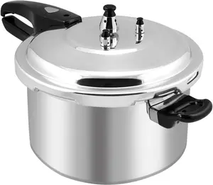 Barton Pressure Canner Release Valve Aluminum Canning Pot Cooker Pot Stove Top Instant Fast Cooking Pot Stewing Locking System (6 Quart)