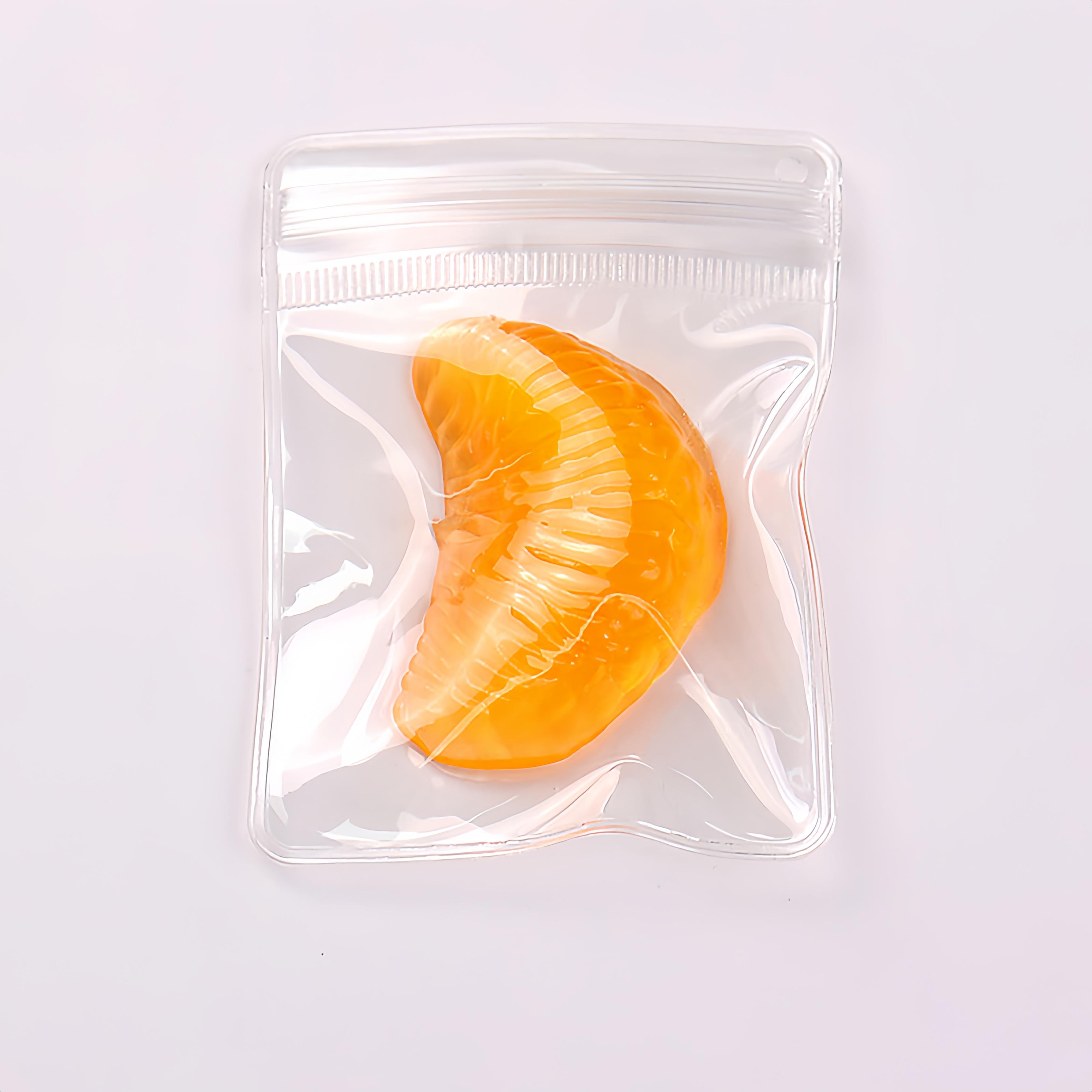 J&J 10 Pcs Realistic Orange Segment Squishy - Maltose Filled TPR Fidget Toy | Cute Fruit Stress Ball