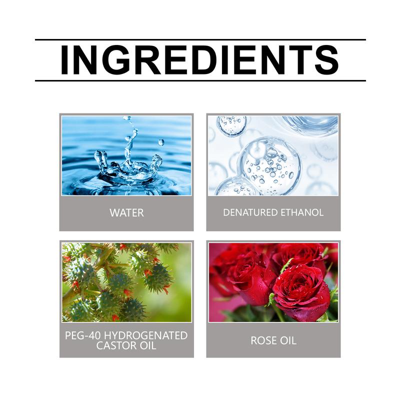 Jakehoe Rose-scented Room Spray: Long-lasting fragrance room spray and air freshener for bedrooms Perfume Infused Pheromone fresh citrus scent