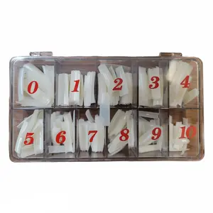 USN Straight Natural Nail Tips - Full Box 540 pcs