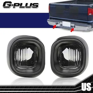 2pcs License Plate Light Rear Bumper Tag Lamp Fit For 98-05 Chevy S10 GMC Sonoma