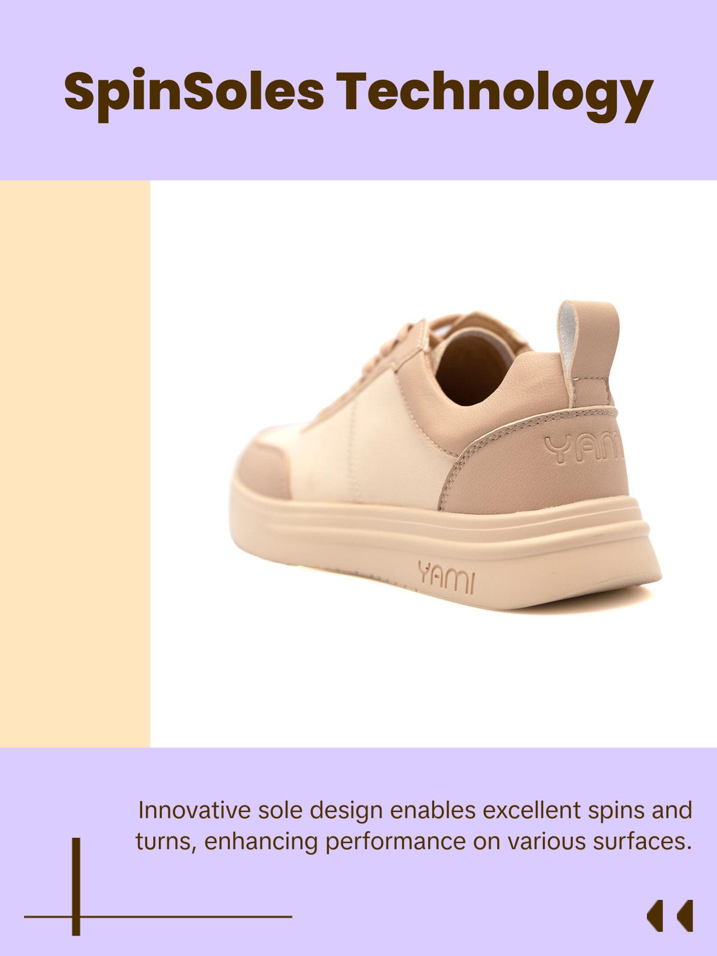 SpinSole Dance Sneaker-Beige-2 SpinSole Dance Sneaker-Beige-2