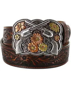 Tony Lama Women's Bandit Queen Leather Belt - C51155