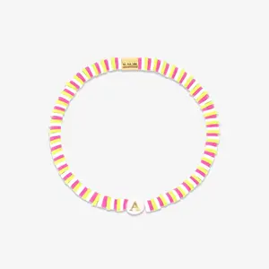 Raspberry Alphabet Stretch Bracelet Raspberry Alphabet Stretch Bracelet