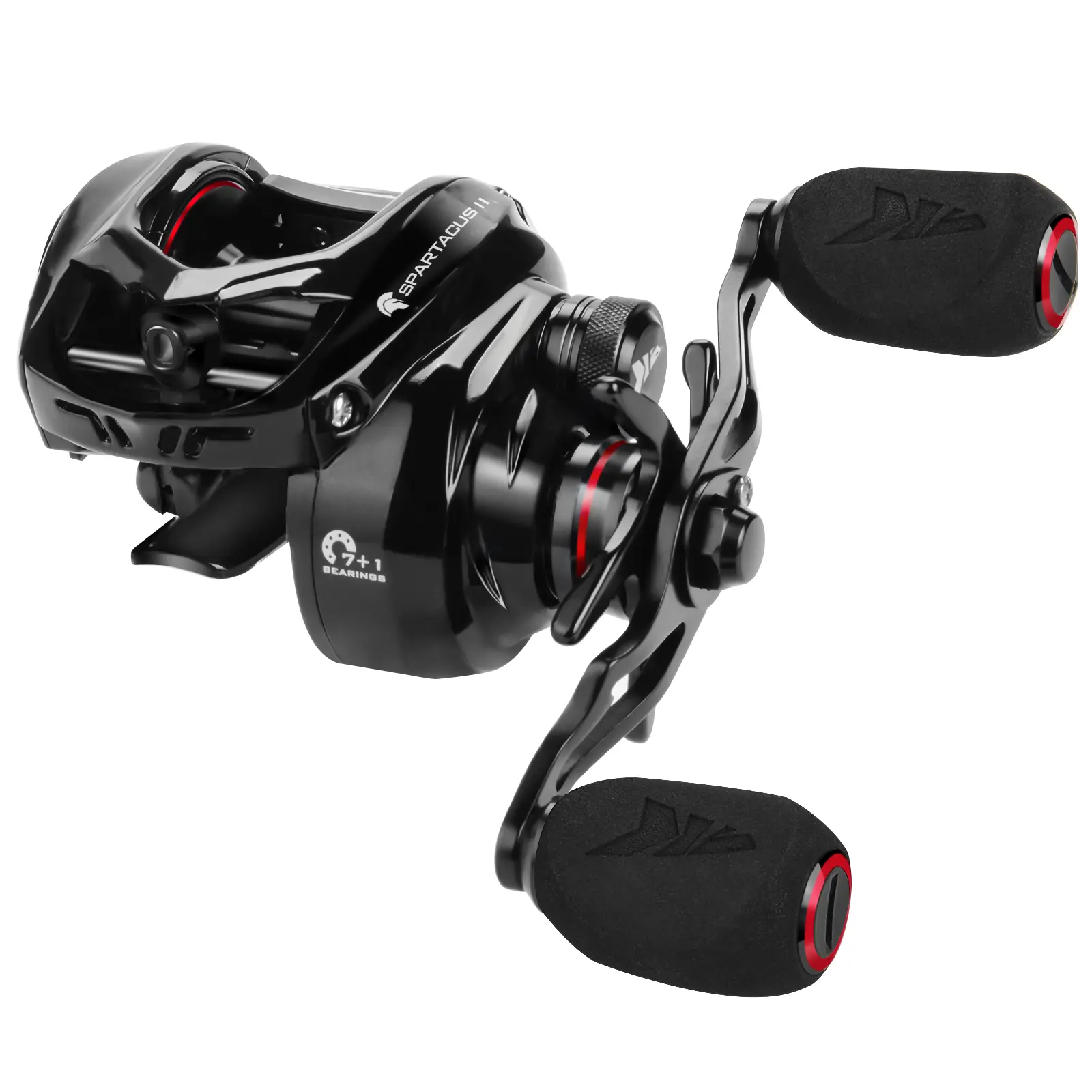 【Summer Wins】 Spartacus II Baitcasting & Spinning Fishing Reel Combo, 6oz Ultralight Reel, 17.6LB Carbon Fiber Drag, 7.2:1 Gear Ratio, Palm-Perfect Low Profile Design,Summerwins