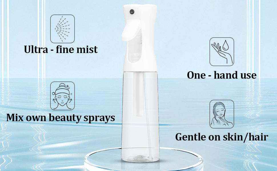 Multipurpose Water Spray Bottle, Spray Bottles Water Sprayer for Hair Styling, Pets, Plants, Cleaning, Gardening Accessories