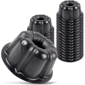 25 Pcs Bakeable Plastic Mini Cake Pan - Baking Pan With Non-Stick Silicone - Reusable Mold For Baking and Much More