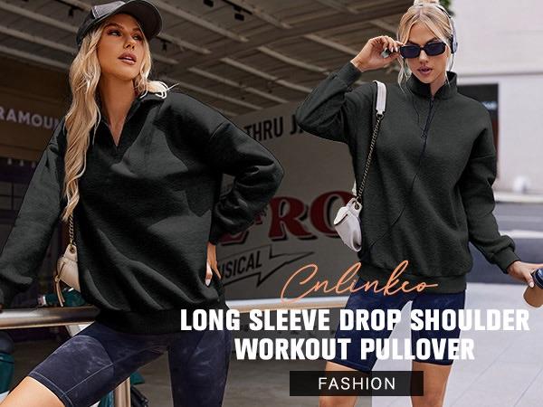 Zeagoo Live Womens Oversized Sweatshirts Half Zip Pullover 2024 Fall Trendy Fashion Outfits Drop Shoulder Tunic Pullover Tops Christmas Hoodie Baggy Zeagoo Live Womens Oversized Sweatshirts Half Zip Pullover 2024 Fall Trendy Fashion Outfits Drop Shoulder Tunic Pullover Tops Christmas Hoodie Baggy