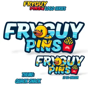 FryGuy Logo Quack Snack Pin