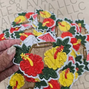 Coconut Cocktail Hat Patch (3 Patches)