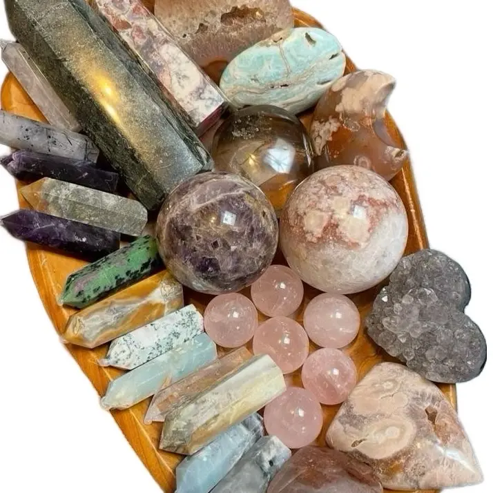 Crystal Mystery Box Intuitively Chosen Box of Crystals Crystal Bundle Crystal Intuitively chosen Crystal Box Curated Crystal Gift Box Curated Set