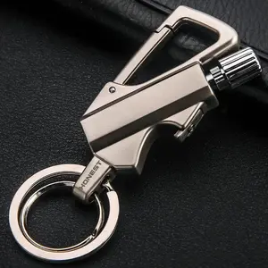 All-Metal Multi-Functional Tool Keychain Bottle Opener Waterproof Reusable for Outdoor Activities Travel Camping Parties & More Creative Gift