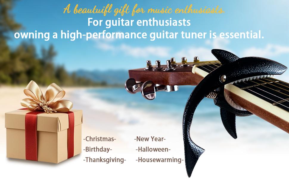 Guitar Capo，Shark Capo for Acoustic and Electric Guitar, Zinc Alloy，Guitar Accessories