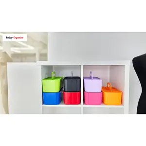 Enjoy Organizer -Small Plastic Portable Stackable Art Caddy Organizer with 6 Compartments Made In USA