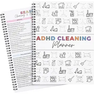 ADHD Cleaning and Organizing Planner Daily Weekly Monthly Household Cleaning Schedule and Checklist Organizer for Adults Women and Teens