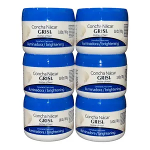 Grisi Concha Nacar Cream: For Dark Spots & Scars | Mother of Pearl Face Moisturizer 3.8 oz | 6-Pack