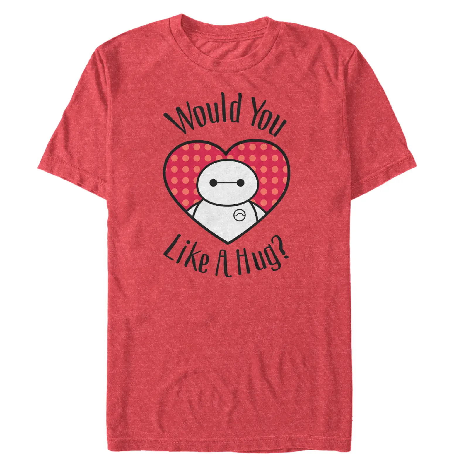 Men's Big Hero 6 Valentine Baymax Likes Hug T-Shirt
