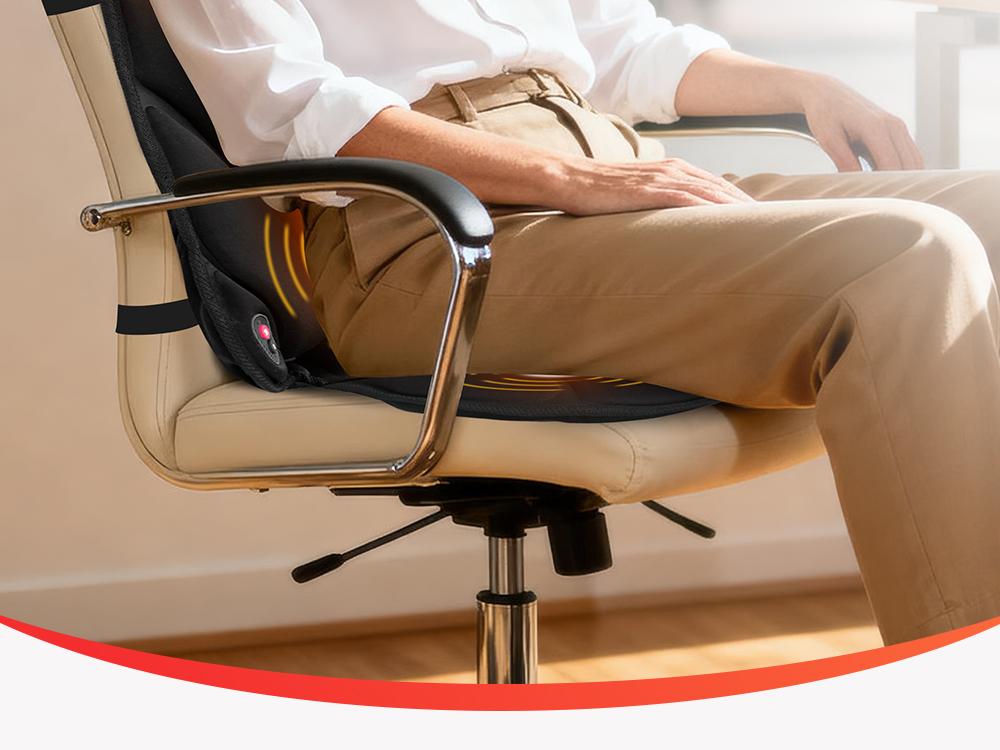 COMFIER Office Seat Cushion, Back Seat Cushion for Home Office Use, Chair Pad for Cold Winter, Seat Pad for Office Chair, Ideal Gifts for Men, Women