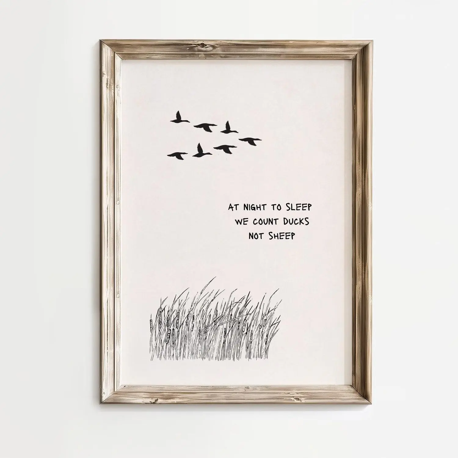 We Count Ducks wall art, Nursery mallard print, Hunting bedroom, Baby shower gift, Little boys room decor, Duck hunter