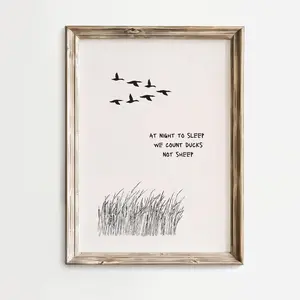 We Count Ducks wall art, Nursery mallard print, Hunting bedroom, Baby shower gift, Little boys room decor, Duck hunter