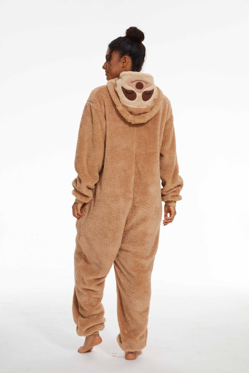 Cozy Cow Onesie for Adults, Plush Fleece Animal Costume Pajamas with Hood for Halloween, Cosplay, and Loungewear