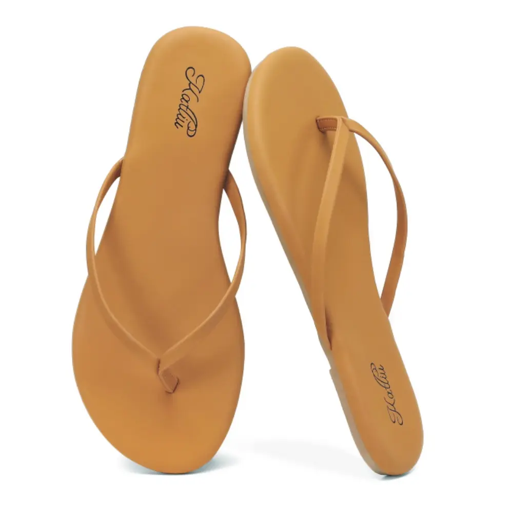 Women's Memory Foam Flip Flops - Lightweight, Non-Slip Rubber Footwear with Flat Sole Sandals for Summer Walking,back to school,back to school haul