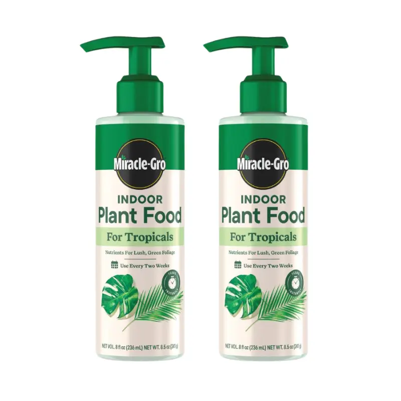 Miracle-Gro Indoor Tropical Plant Food 14oz - Houseplant Fertilizer, Potassium-Rich Nutrient Solution for Strong Growth, Instant Feed Garden Supply
