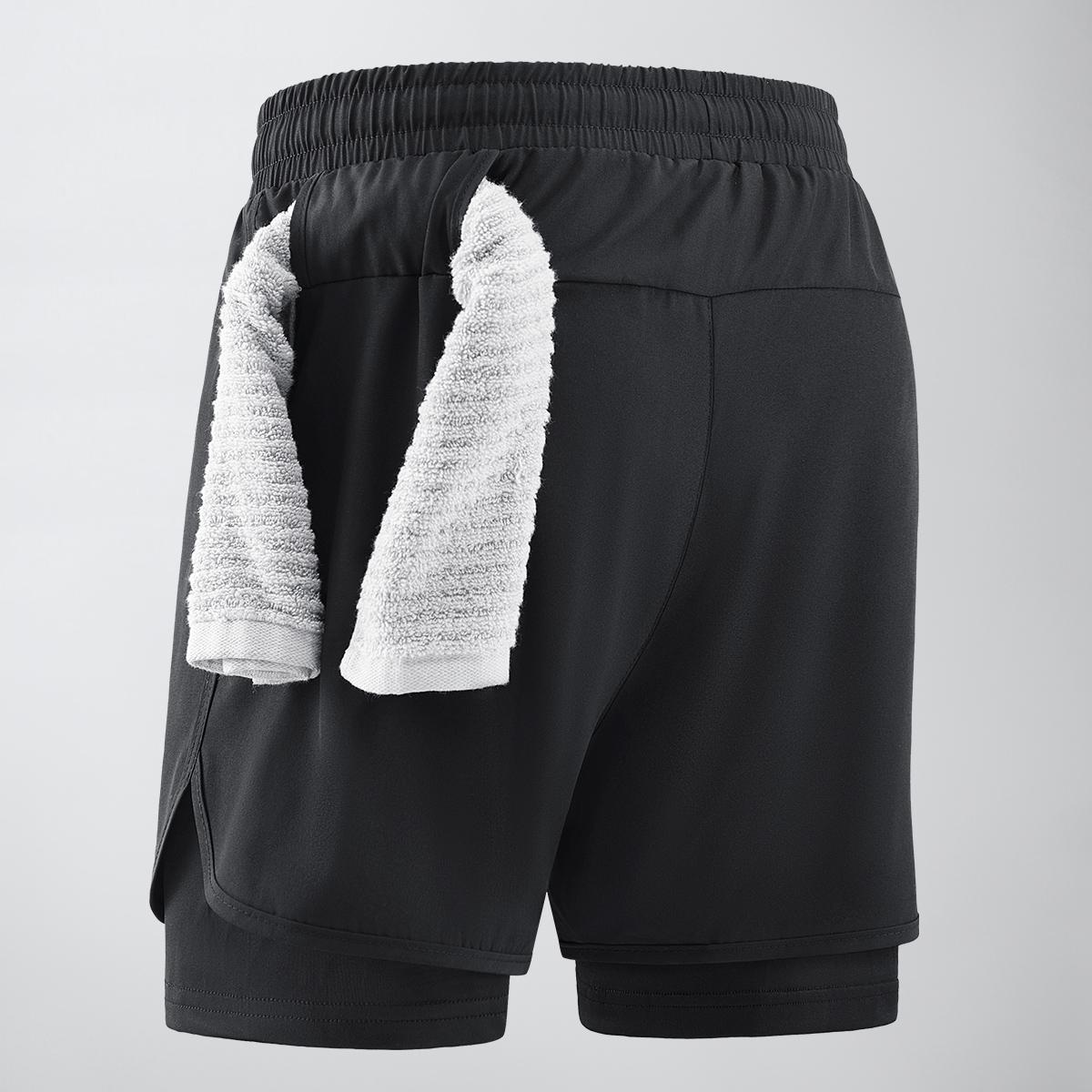 Men's sports shorts with side pockets, elastic waistband, and lightweight stretch fabric, suitable for running and casual wear - compression shorts | Gray running shorts | Fashionable sports shorts | Comfortable fit