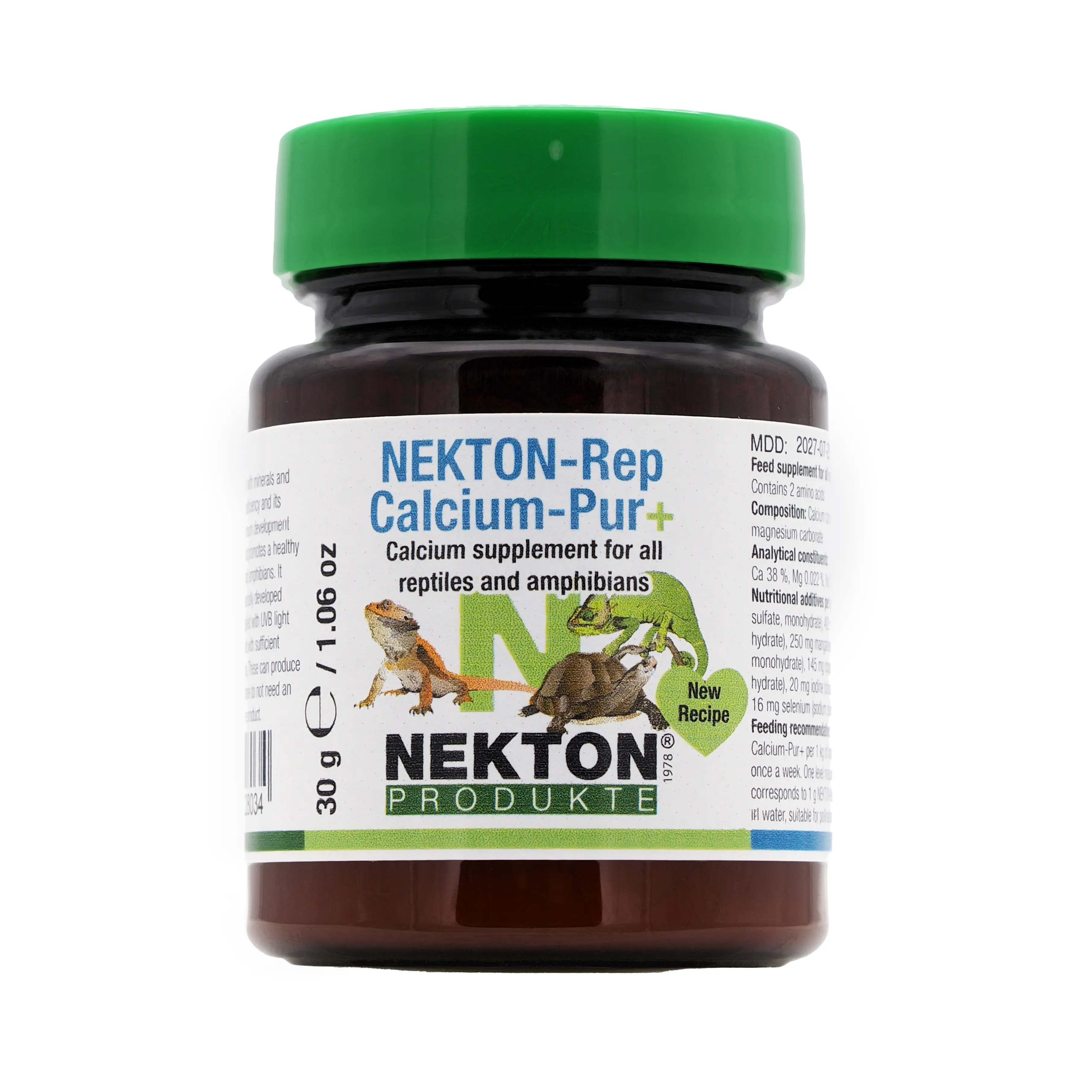 NEKTON-Rep-Calcium-Pur+ Calcium Minerals Trace Elements without D3 Reptile Food Supplement