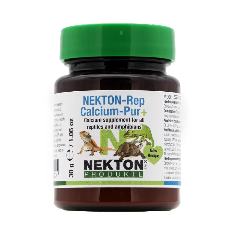 NEKTON-Rep-Calcium-Pur+ Calcium Minerals Trace Elements without D3 Reptile Food Supplement