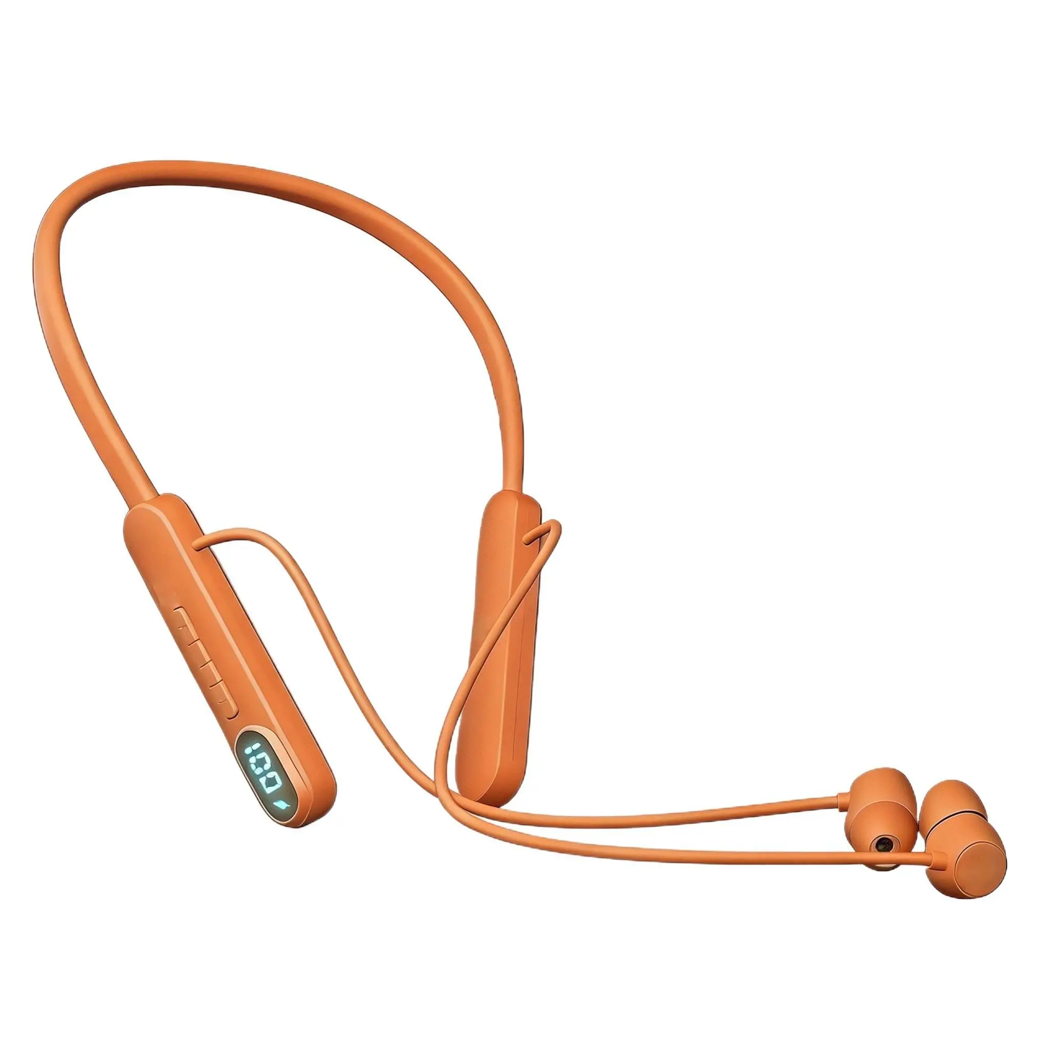 Wireless Neckband Headset - ENC Active Noise Cancellation, Stereo On-Ear Speakers, LED Power Display, Stable Bluetooth Connection, Long-Standby Batteries, Water-Sweat Resistant, Smart Voice Assistant, Call Control, Type-C, for Workouts & Laptop Use